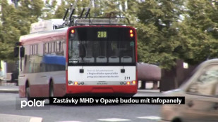 Zastávky MHD v Opavě budou mít infopanely