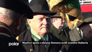 Myslivci spolu s občany Stonavy uctili svatého Huberta