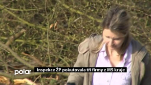 Inspekce ŽP pokutovala tři firmy z MS kraje