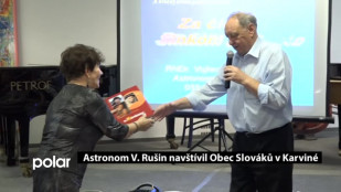 Astronom V.Rušin navštívil Slováky žijící v Karviné