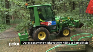 Oprava pramene v lískoveckém hájku se komplikuje