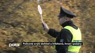 Policisté zvýší dohled u hřbitovů, hrozí i požáry