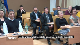 Jednání zaměstnavatelů a zástupců škol v Bruntále