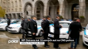 Městská policie Ostrava má 10 nových aut na stlačený plyn