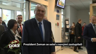 Prezident Zeman se sešel s novými zastupiteli