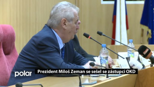 Prezident Zeman se sešel se zástupci OKD