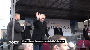 Prezident Zeman navštívil Orlovou