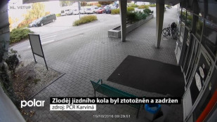 Zloděj jízdního kola byl ztotožněn a zadržen