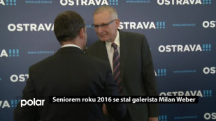 Ostravským Seniorem roku 2016 se stal galerista Milan Weber