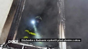 Důchodce z Radvanic vyskočil před ohněm z okna