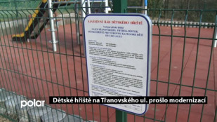 Dětské hřiště na ulici Třanovského prošlo modernizací