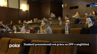 Studenti prezentovali na OPF své práce v angličtině