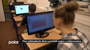 Žáci základních škol soutěžili nejen v informatice