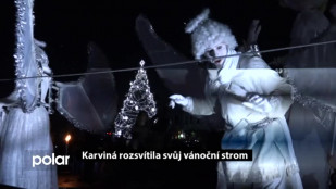 Karviná rozsvítila svůj vánoční strom