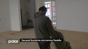 Secesní kavárna má novou fasádu