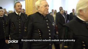 Krojovaní horníci oslavili svátek své patronky