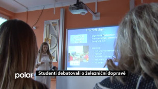 ​Studenti debatovali o železniční dopravě