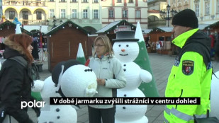 V době jarmarku zvýšili strážníci v centru dohled