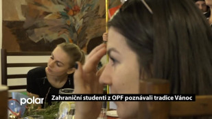 Zahraniční studenti z OPF poznávali tradice Vánoc