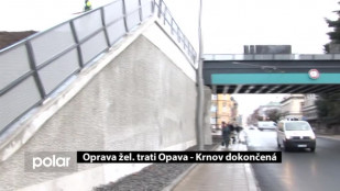 Oprava žel. trati Opava – Krnov dokončená