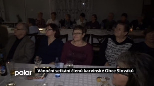 Vánoční setkání členů karvinské Obce Slováků