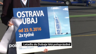 Letadlo do Dubaje létá poloprázdné