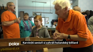 Karvinští senioři si zahráli holandský billiard