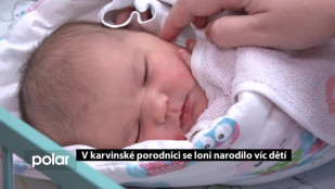 V karvinské porodnici se loni narodilo víc dětí