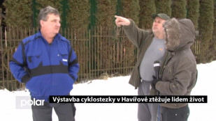 Výstavba cyklostezky v Havířově ztěžuje lidem život