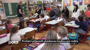 Prvňáčci připravili ukázkovou hodinu pro rodiče