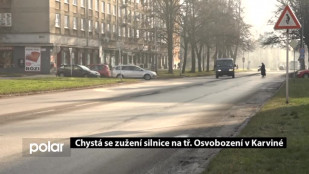 Chystá se zúžení silnice na tř.Osvobození v Karviné