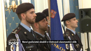 Noví policisté složili v Ostravě slavnostní slib