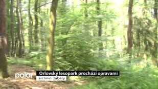 Orlovský lesopark prochází opravami