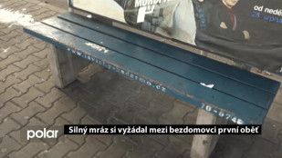 Silný mráz si vyžádal mezi bezdomovci první oběť