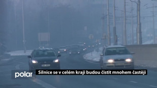 Silnice v celém kraji se budou čistit mnohem častěji