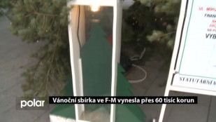 Vánoční sbírka ve F-M vynesla přes 60 tisíc korun