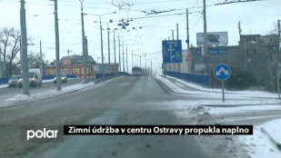 Zimní údržba v centru Ostravy vypukla naplno