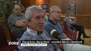 Daruj krev, daruj život - ocenění dárců krve v Havířově