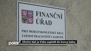 Silniční daň je třeba zaplatit do konce ledna