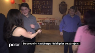 Dobrovolní hasiči uspořádali ples ve zbrojnici