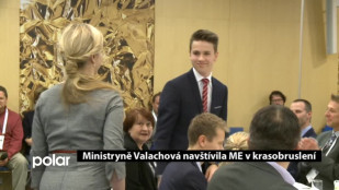 Ministryně Valachová se na ME setkala s krasobruslaři