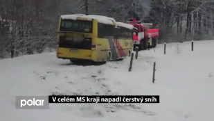 V celém Moravskoslezském kraji napadl čerstvý sníh