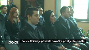 Policie MS kraje přivítala nováčky, posil je stále málo