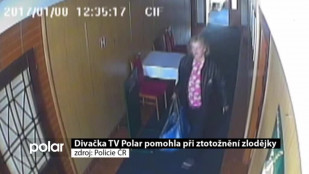 Divačka TV Polar pomohla při ztotožnění zlodějky