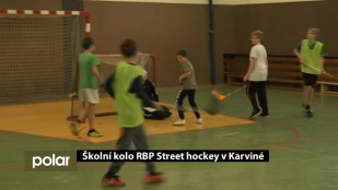 Školní kolo žákovského turnaje RBP Street Hockey v Karviné