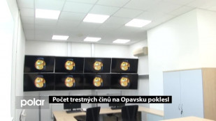 Počet tresných činů na Opavsku poklesl