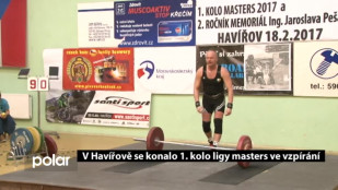 V Havířově se konalo 1. kolo ligy masters ve vzpírání