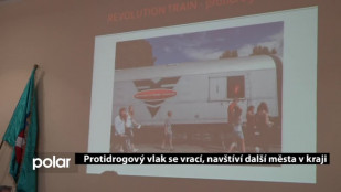 Protidrogový vlak se vrací, navštíví další města v kraji