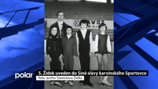 S. Židek v Síni slávy karvinského Sportovce