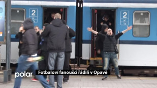 Fotbaloví fanoušci řádili v Opavě